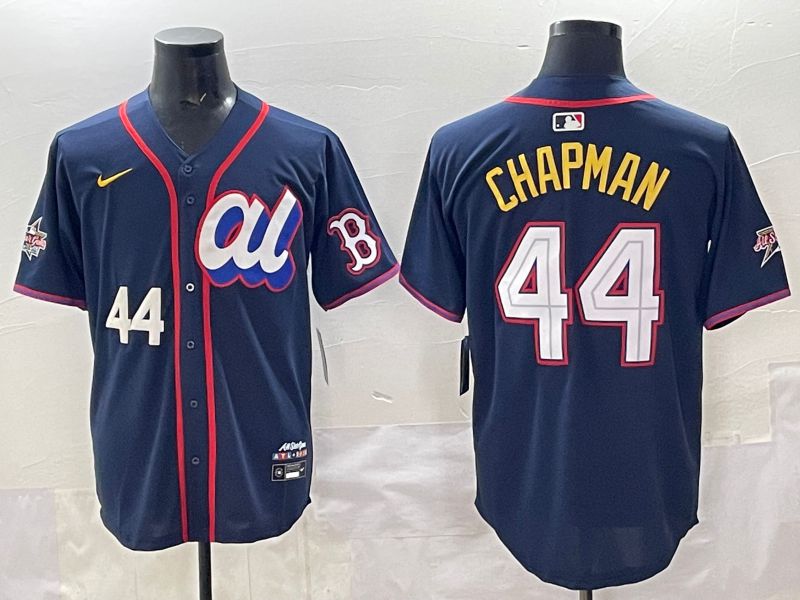 Men 2025 Boston Red Sox #44 Chapman Drak Blue All star Nike MLB Jersey style 04